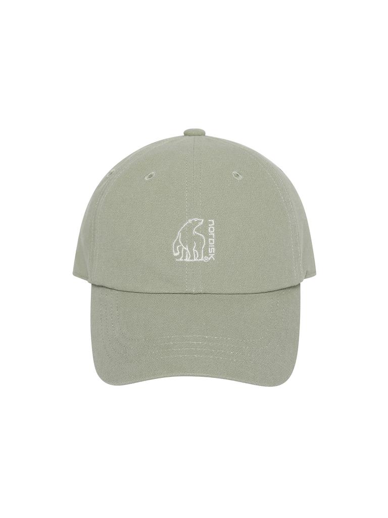 NORDISK [Signature] Polar Bear Logo Cotton Ball Cap_P/Lime