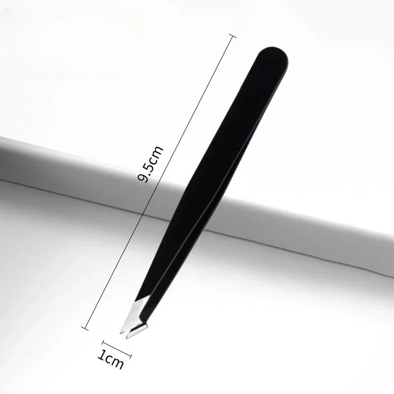 1 st Ögonbrynspincett i rostfritt stål för män och kvinnor, pincett med hög precision, cellklämma med hög precision, pormärkesklämma