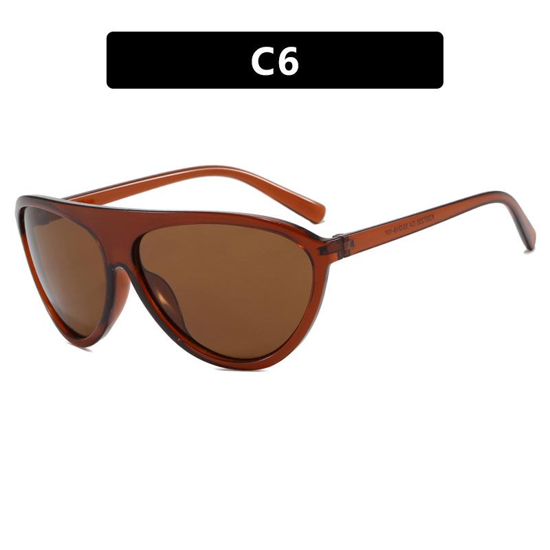 Retro Pilot Style Sunglasses for Men Women UV400 Protection Black Frame Brown Lens Fashion Shades for Driving Outdoor Activities
