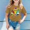 Children's Round Neck Short Sleeve Print Top