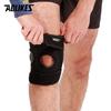 AOLIKES 1 Stück Kniebandage mit seitlichen Stabilisatoren & Patella-Gelpolstern zur Unterstützung bei Knieschmerzen für Kniepolster zum Laufen, Trainieren, Arthritis