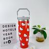 30Oz Car Cup 304 Stainless Steel Vacuum Insulation Cold Preservation Handle Cup Cartoon Kt Cat Car Cup Ice Bar