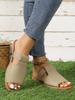 Fashion Ladies' New Summer Flat-bottomed Open-toed Slippers, Solid-color Fish-mouth Beach Cool Slippers