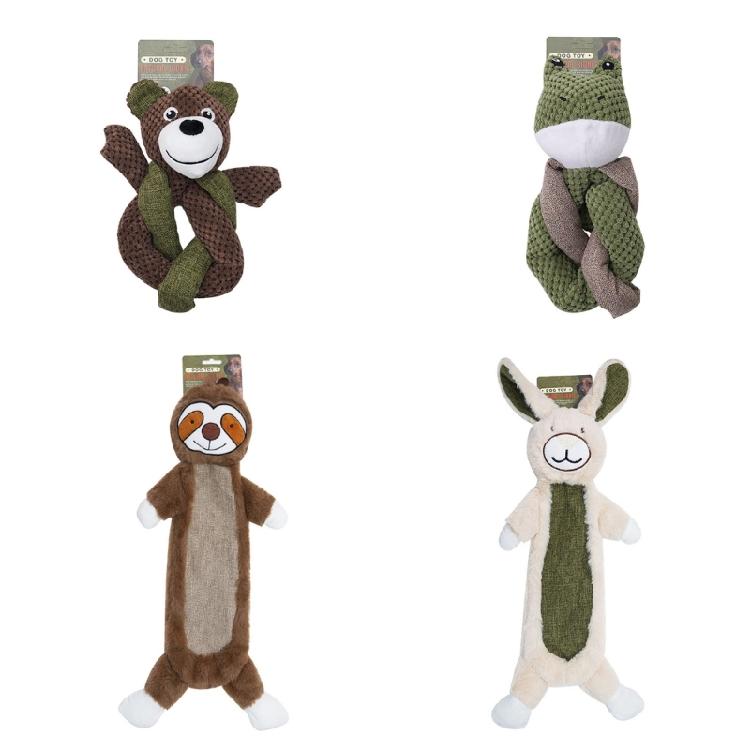 Dog Molar Toy Squeaky Interactive Prevent Obesity Grinding Resistant Bear