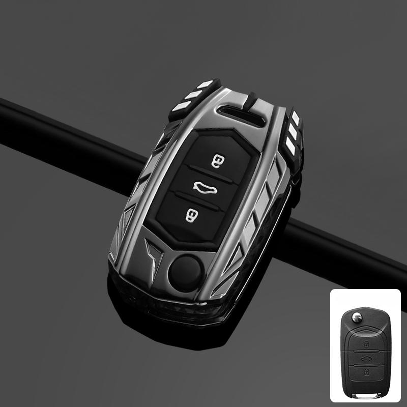 Zinc Alloy Car Flip Key Case Cover Shell Fob For Baojun 560 Rs-5 530 630 310 E100 310W 510 730 360 Holder Keyless Accessories