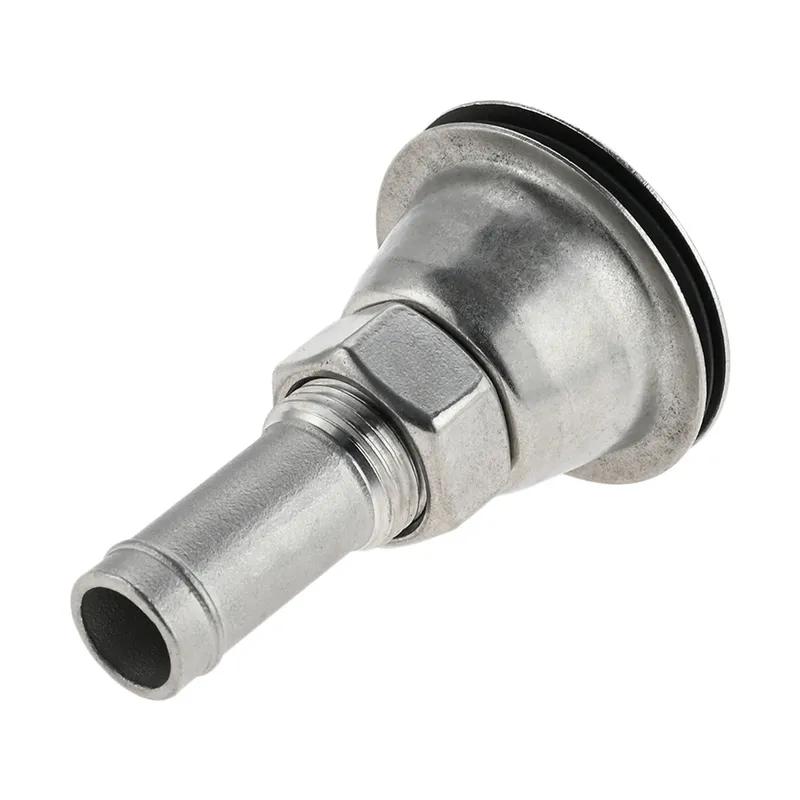 1Pc Boat Fuel Tank Vent for 5/8"" (16mm) Inner Diameter Hose Marine 316 Stainless Steel Flush Mount Thru-Hull Fuel Gas Tank Vent