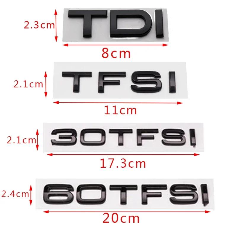ABS Car 30 35 40 45 50 55 60 TFSI TDI Letters Logo Trunk Badge Emblem Decals Sticker For 3F A6 A1 Q3 Q5 Q7 A4 A3 B5 B6 B7 B8D4 EW6