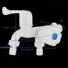 1Pcs G1/2 Inches Plastic Dual Outlet Water Tap With Independent Control Hose Adapters For Washing Machine Garden Use