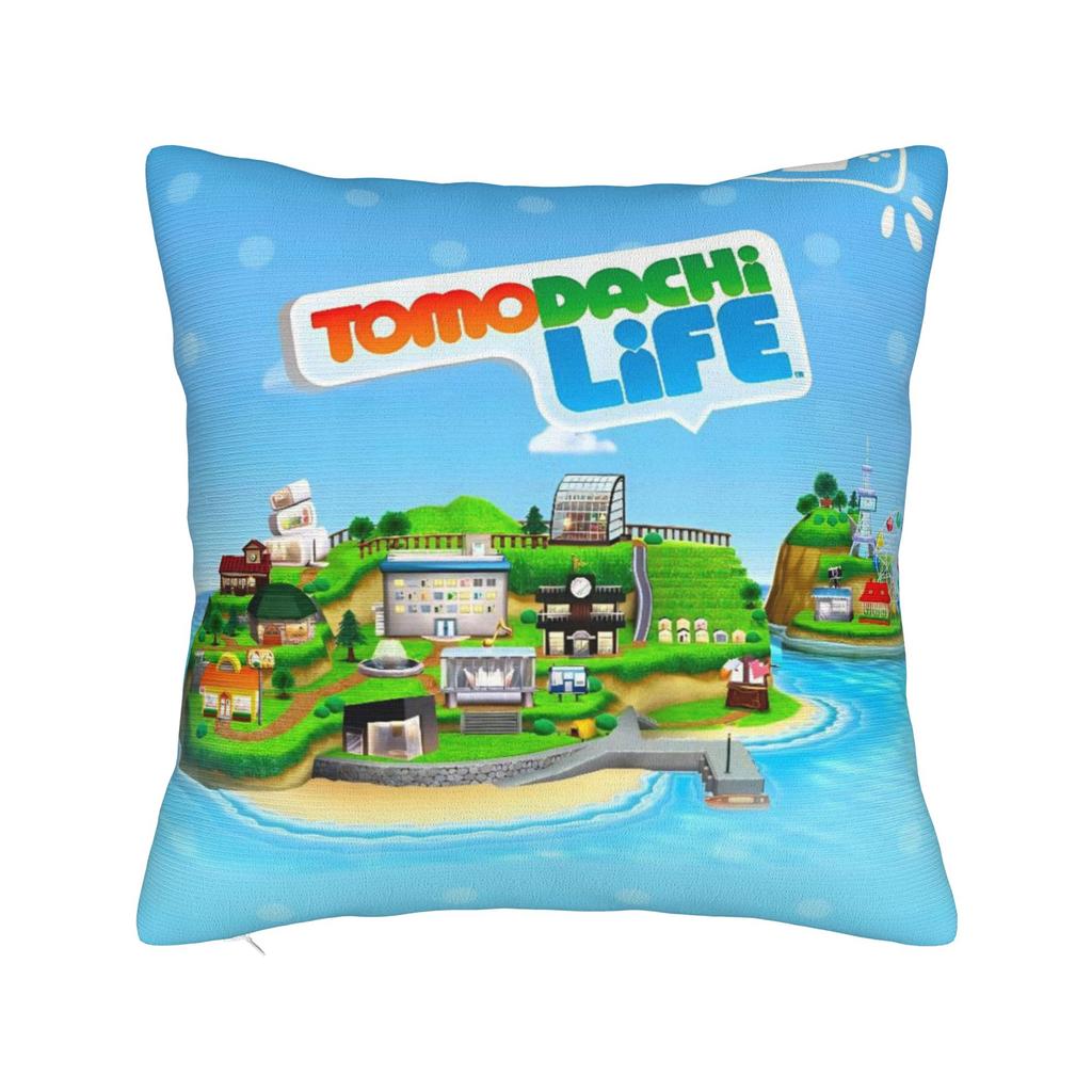 Hugh Morris Tomodachi Life Clown Square Pillow Case Cushion Cover Awesome Zipper Decor Pillowcase for Home 18"