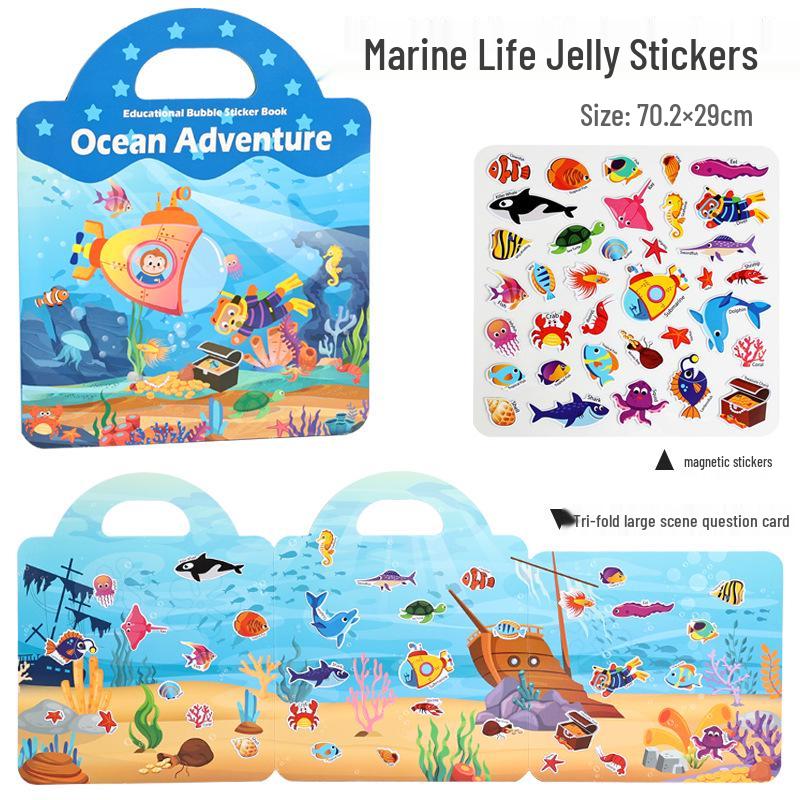 Книга наклеек «Сердечная принцесса»: Детские наклейки и пазл - Тихая книга и приз для ученика для девочек и младенцев