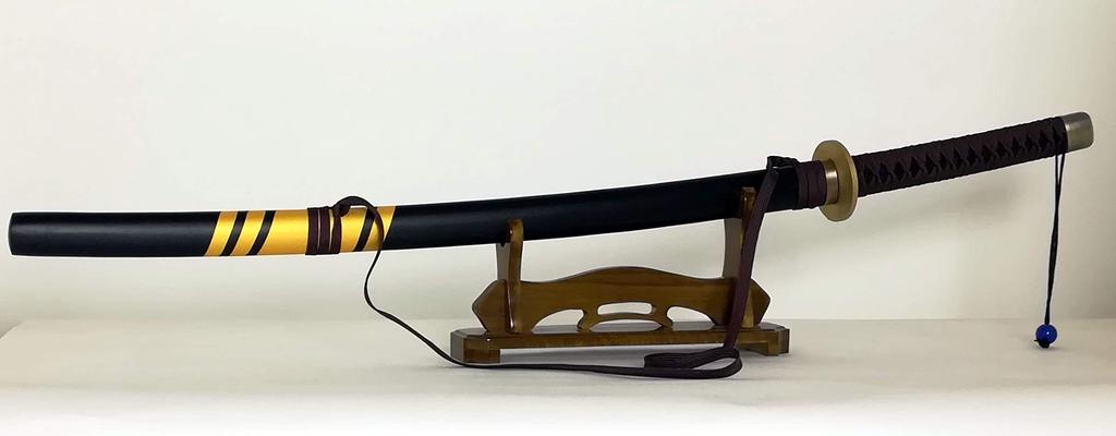 Wooden Replica Sword with Back Strap, Perfect for Cosplay, Interior Decoration, Rimuru Sword, That Time I Got Reincarnated as a Slime, Weapon, S329