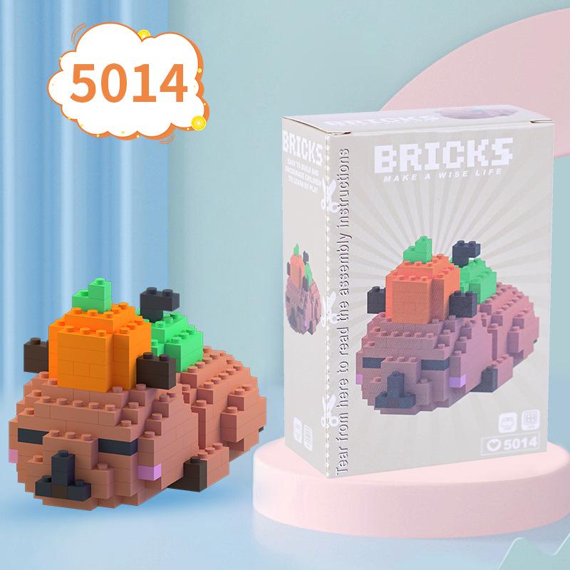 Capybara Mini Educational Cartoon Stress Relief Blocks for Kids