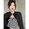 Retro Chessboard Plaid Vest Women's Summer Clothing New Style Inside and Outside Wearing Hot Girls' Chic Tops Ins Super Popular