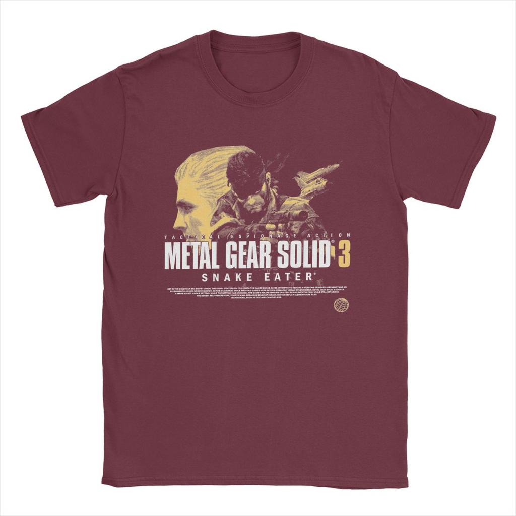 Metal Gear Solid 3 T Shirts for Men Cotton Funny T-Shirts O Neck Tees Short Sleeve Clothing Big Size