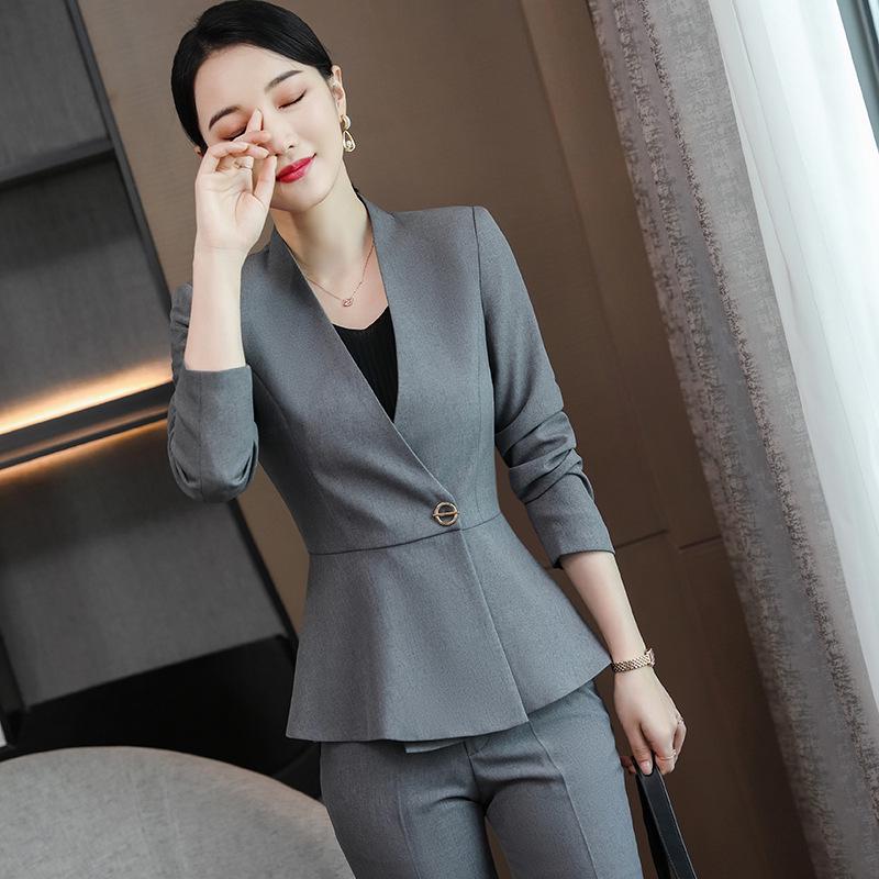 Elegant Goddess Style Professional Suit for Receptionists and Hotel Managers