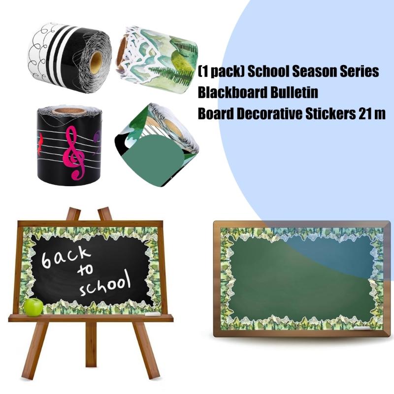 Musical Notes Bulletin Border Trim Scalloped Border Trim Black Waves Classroom Borders Border Sticker School Supplies