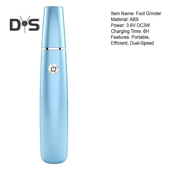 Electric Callus Remover 2-Speed Foot File for Dead Skin Hard & Cracked Heels Portable Pedicure Tool with 360 Degrees Roller Heads