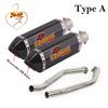 For Kawasaki Ninja ZX14R ZZR1400 2006 - 2016 Motorcycle Exhaust System Muffler Connector Link Mid Tip Pipe Tube Escape DB Killer
