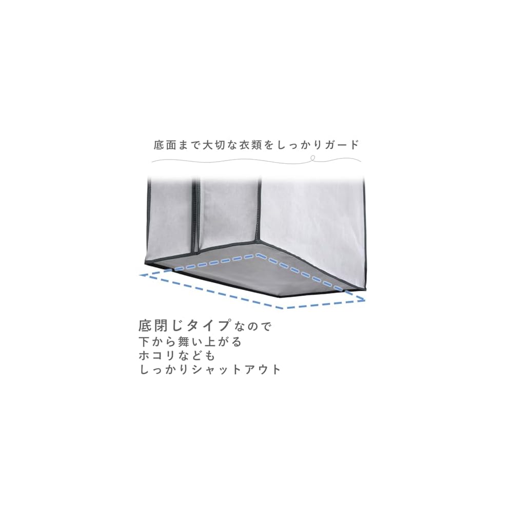 Astro Garment Covers, Gray, Gusseted, Wide, 3-Pack (2 Short + 1 Long), for Jackets, Coats, and