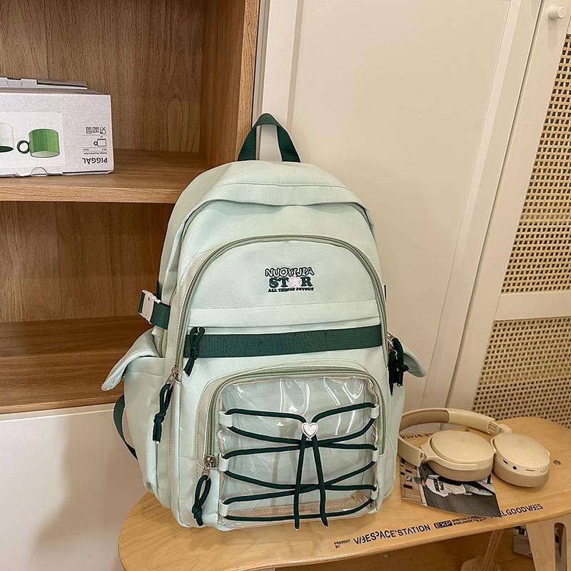 School bag 2025 new niche design fashion versatile backpack large capacity leisure sports style school bag travel shoulder bag