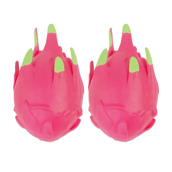1/2Pcs Simulation Dragon Fruit Squeeze Toy Stress Relief Dragonfruit Squeeze Toy Decompression Fruit Shape Sensory Fidget Toy