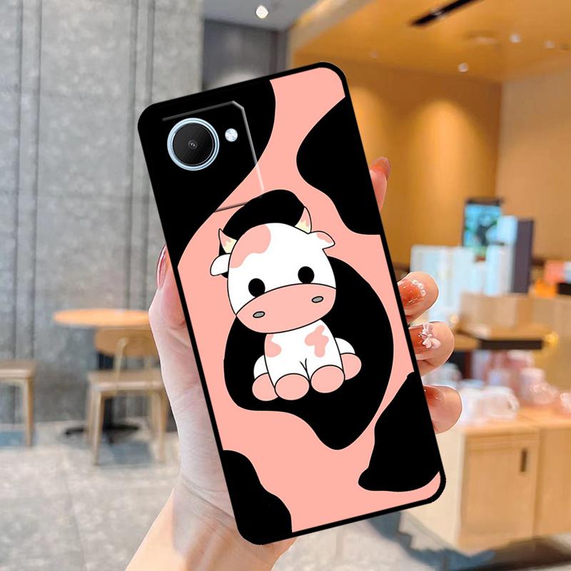 Dairy Cattle Cow Speckle Case For Realme C55 C33 C31 C35 C30 C11 C15 C25s C21Y GT Neo 5 3T 2T 8 9 10 11 Pro Plus