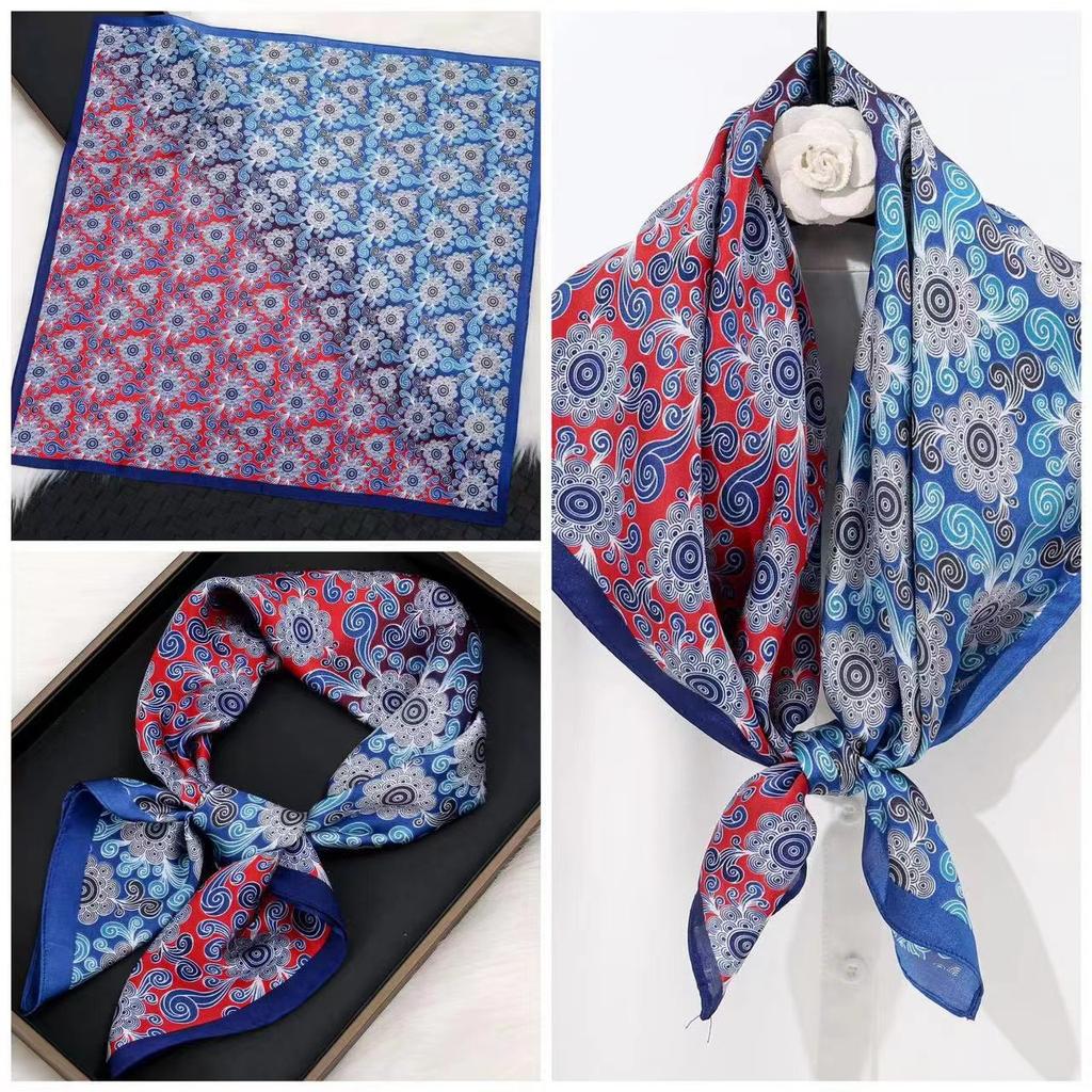 Eleganti Foulard di Seta da Donna Con Centinaia di Camicie, Assistenti di Volo, Decorazione Professionale, Protezione del Collo, Foulard, 70 Foulard Quadrati Piccoli.