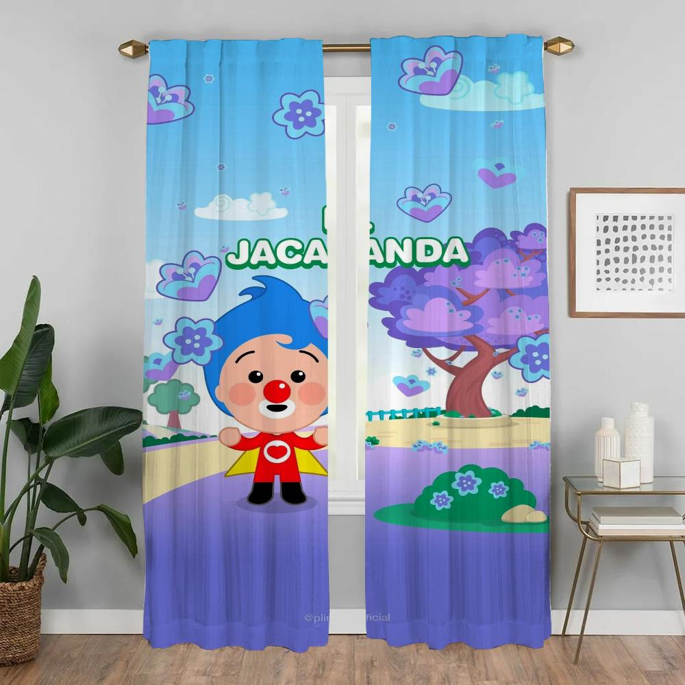 Tulle for Bedroom Plim-Plims Home Interior Curtains for Living Room Curtain Blinds Shades Partition Curtains 2 Pieces Kitchen
