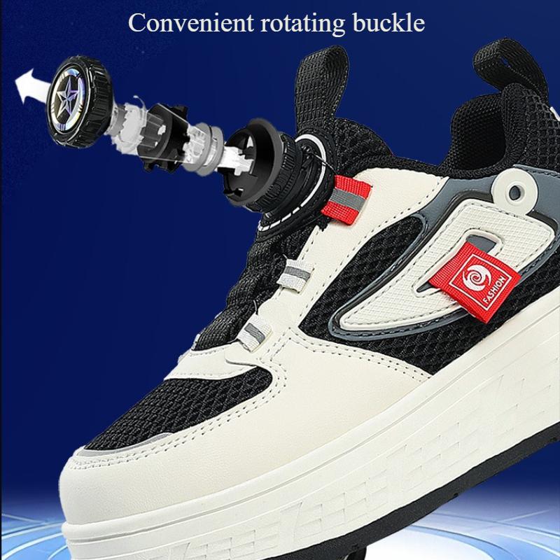 4 Wheel Racing Roller Skates for Boys and Girls Roller Inline Skates Shoes for Children's Ice Skating Sneaker with Wheels Gift