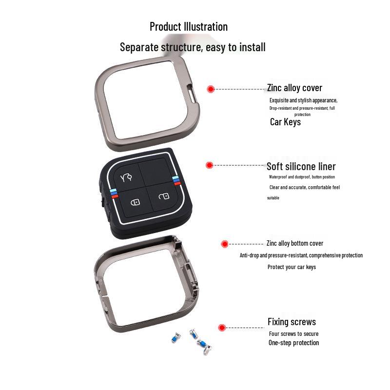 Lynk & Co 08 Hybrid 2023 Schlüsselhülle: Metallschutzhülle für Männer & Frauen