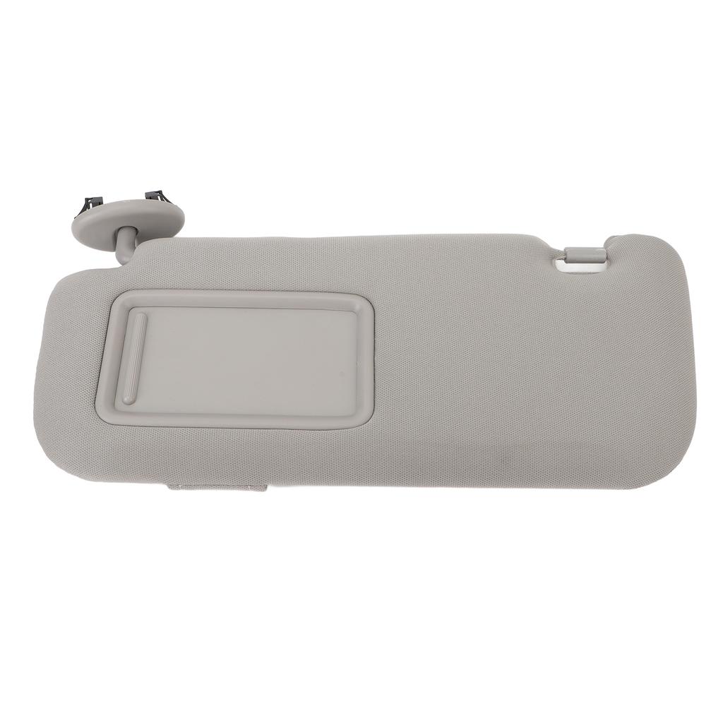 Sun Visor Fabric Grey Sun Shielding Visor Mirror with Makeup Mirror Replacement for Toyota Corolla 2007 To 2013 Left