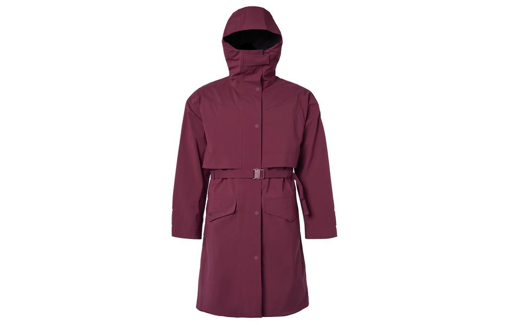 Nike Coats Women's Red Hooded Moderate Straight Fit DQ7003-638