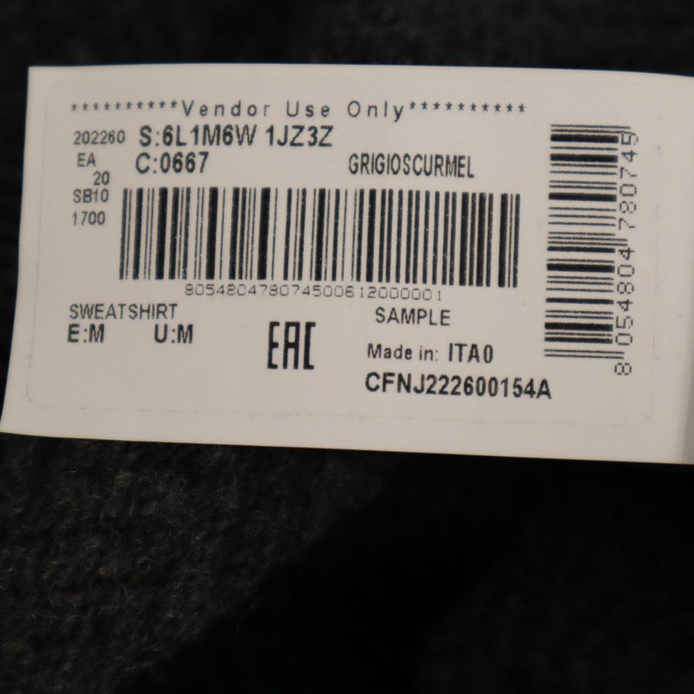 Emporio Armani Wool Blend Knit Parker M Gray Men's Used