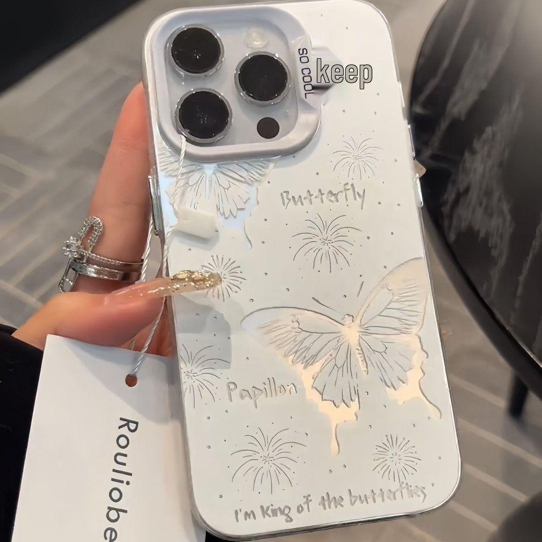 

Versatile Energetic Butterfly Case for iPhone 15/14/13/12/11 Pro Max and 7/8 Plus iPhone 13