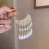 Elegant Pearl U-shaped Hairpin for Women - New Chinese Style Updo Accessory 2025