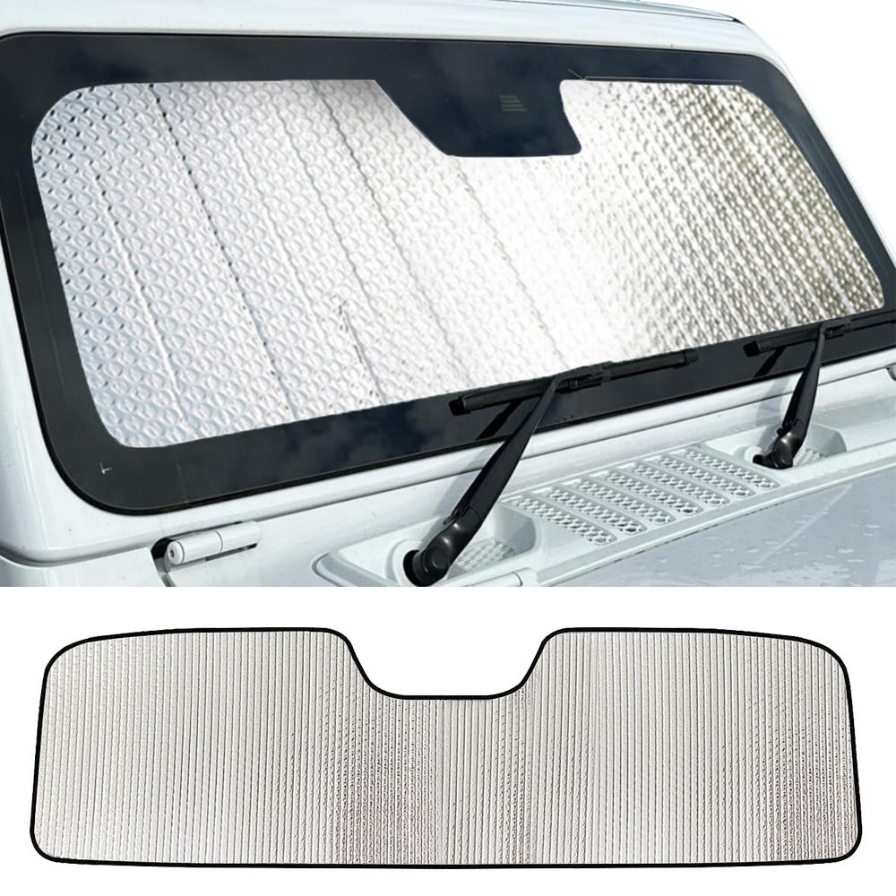 

Car Front Windshield Sun Visor Cover for Jeep Wrangler JL Gladiator JT 2026+ Sunshades Insulation Interior Mouldings Accessories серебряный