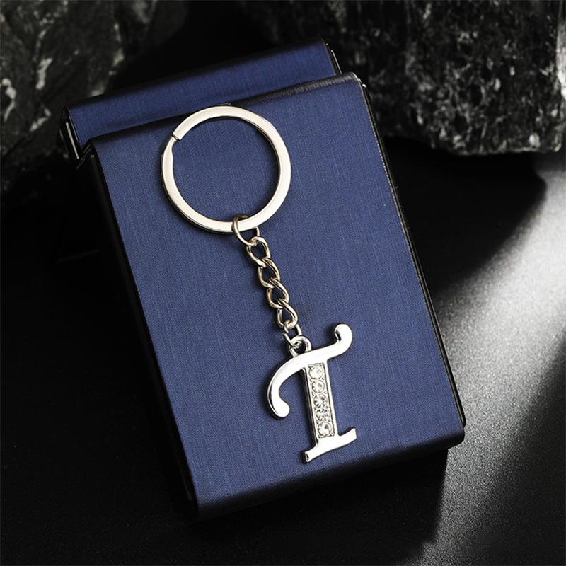 Fashion A-Z Alphabet Keychain Trendy Letter Charms Creative 26 Initials Keychain Pendant Backpack Decoration Accessories Gift A20