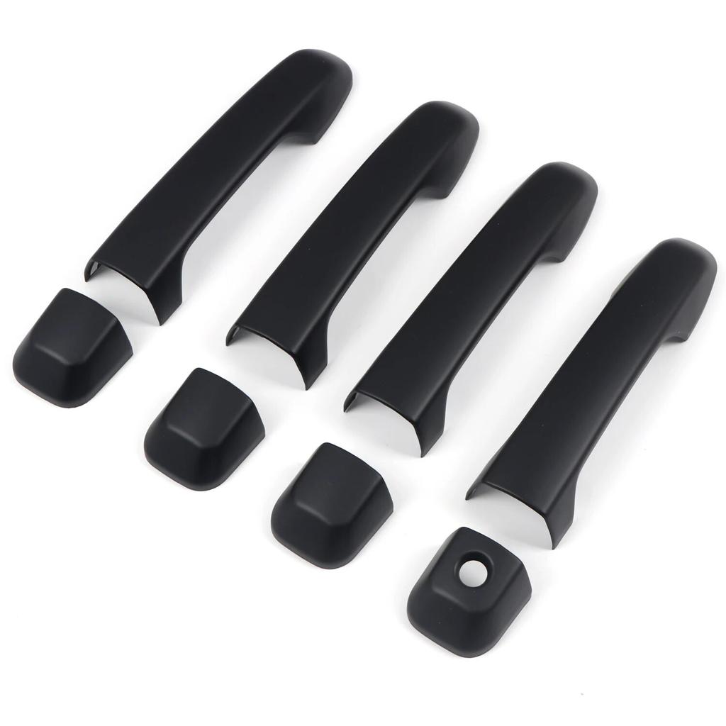 Car Accessories for Toyota 4Runner 2010- ABS Matte Black Exterior Side Door Handles Cover Trim