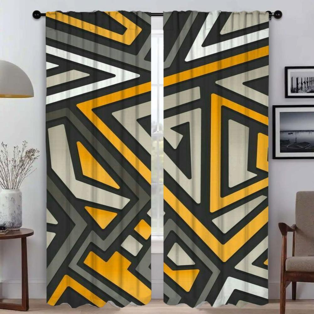 Kitchen Curtains for Bedroom Colorful Pattern Blinds Home Interior Curtains for Living Room Shades Window Curtain Partition