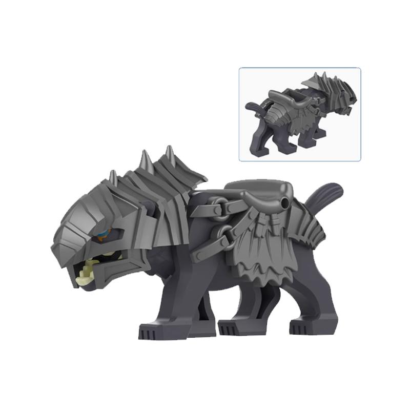 MOC Středověká Zvířecí ZOO Farma Akční Figurky Draků Stavební Kostky Zlatí Červení Draci Vlk Had Monstra Zvíře Kostky Hračky Dárky