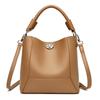 Fashion Two In One PU Leather Women Shoulder Bag New Brand Crossbody Bag Casual Retro Solid Color Female Travel Shopper Tote Bag
