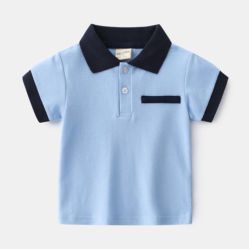 Kids Cartoon Polo Shirt Short Sleeve Printed Collared T Shirt Casual Summer Top Fashion Clothing for Toddler and Children Boys and Girls