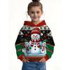 Kids Clothes Funny Christmas Hoodies Santa Claus Reindeer Long Sleeve Thin Sweatshirt for Boys Girls 3-10Y Xmas Gifts for Child
