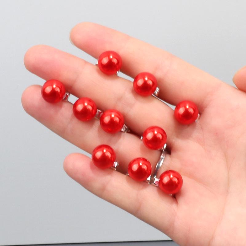 

Набор из 20 мини-зажимов-крабиков для волос с цветками из страз для детской прически, свадебного образа или укладки.