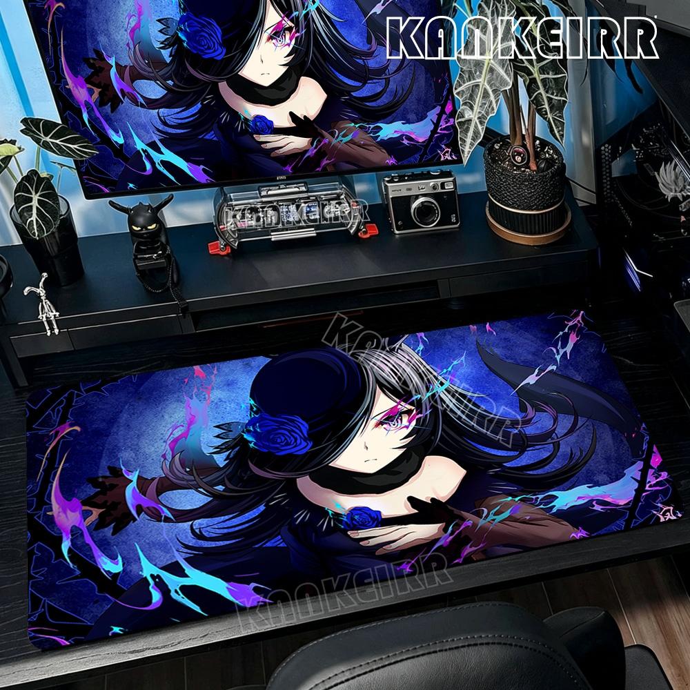 Large Gaming Mouse Pad Umamusume Pretty Derby Lock Edge Rubber Base Desk Mat For Pc Laptop Gamer Esports Accessories Big Carpet