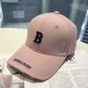 Spring and summer new embroidered B letter hat men's and women's fashion sunshade sunscreen baseball cap duck tongue