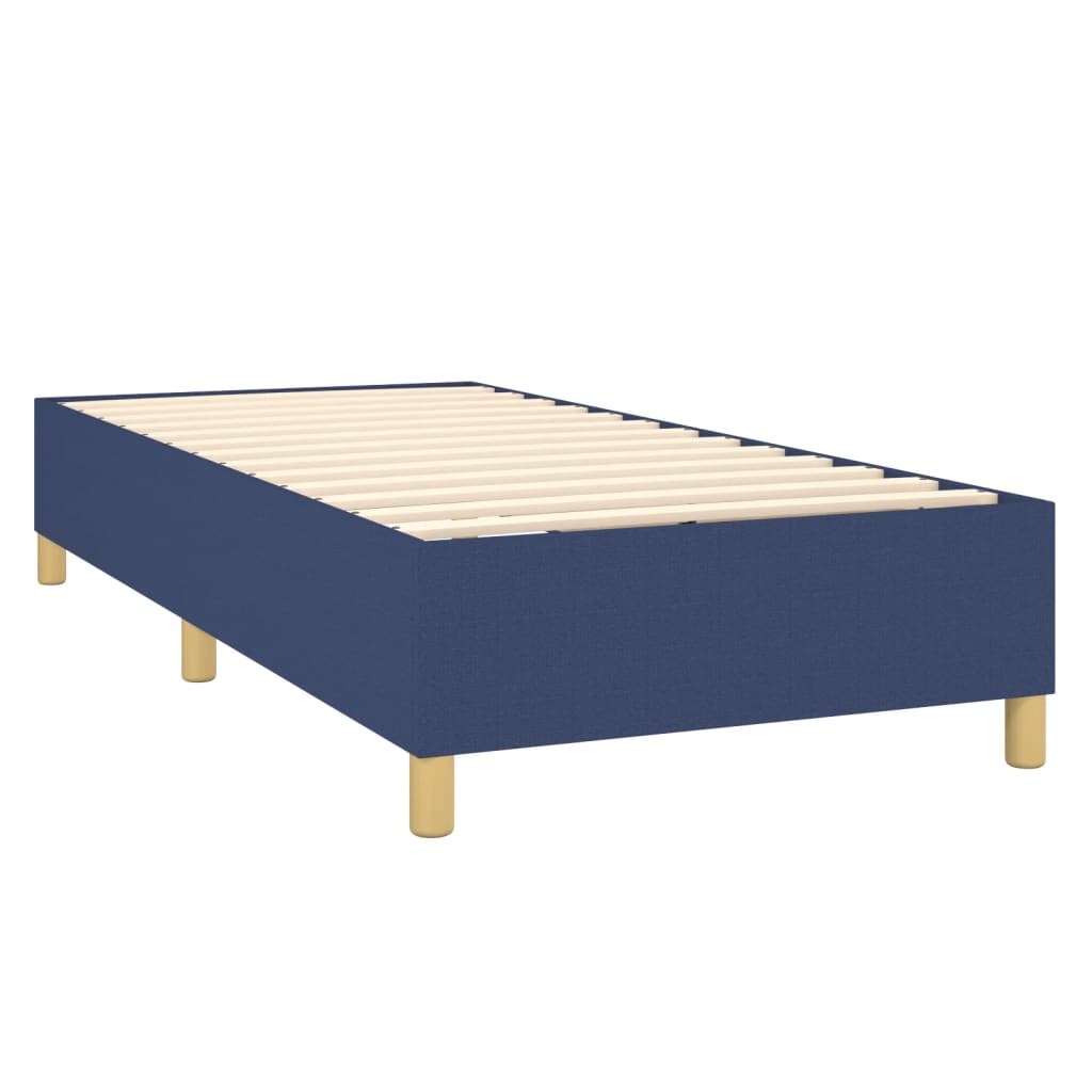 Vidaxl Bed Frame Without Mattress Blue 90X190 Cm Fabric