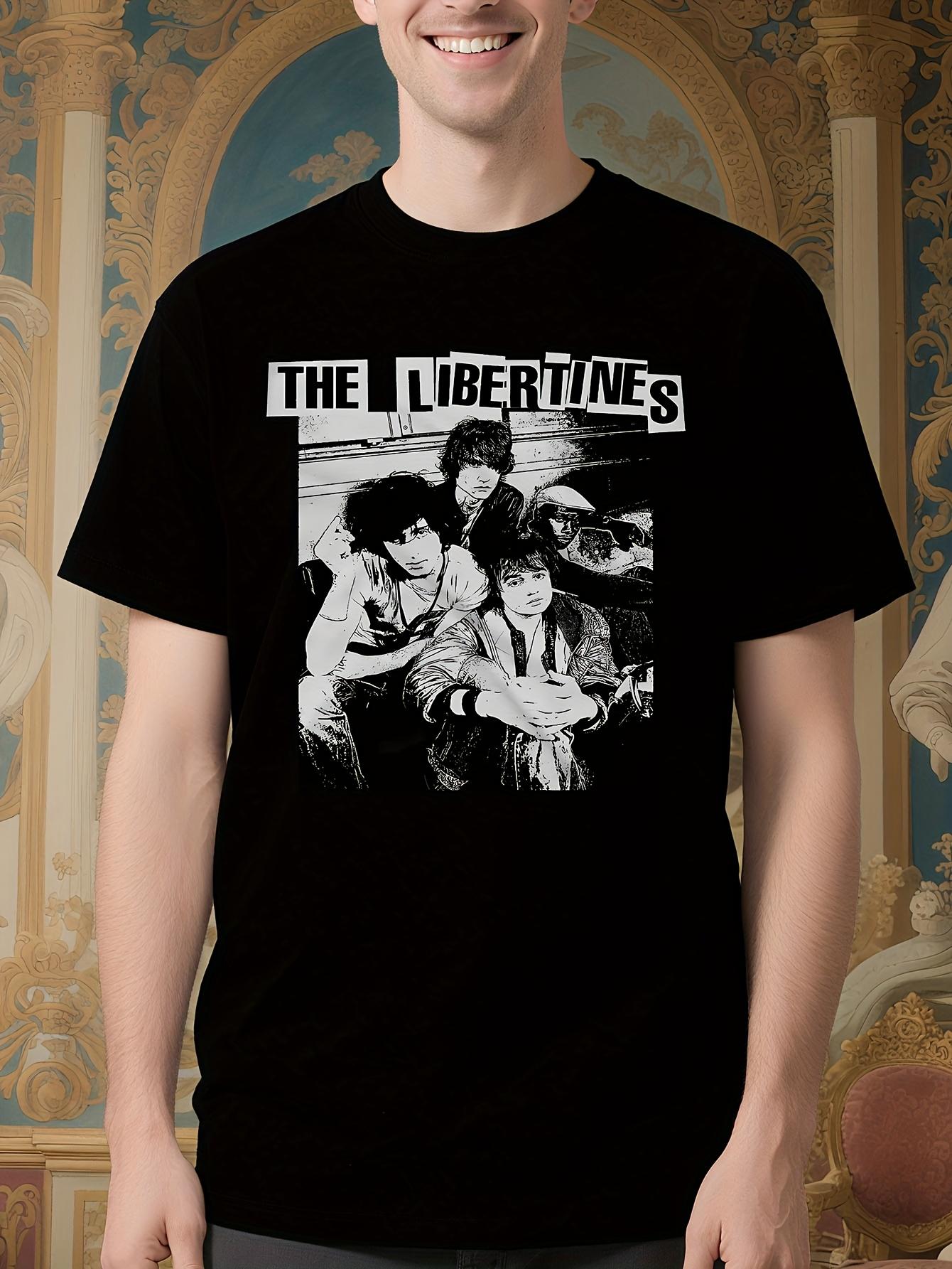 The Libertines Graphic Tshirt - Black Band Tee with White... XXXL