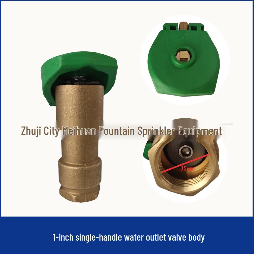 1-Inch Copper Quick Water Outlet Valve for Greenery Irrigation