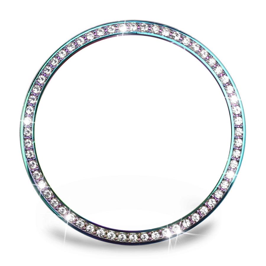 Samsung Galaxy Watch8 Bezel z brylantami dla S3: Metalowy pierścień do 42mm, 46mm, 40mm, 44mm.